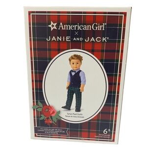 New American Girl Janie and Jack Tartan Plaid Boy Outfit Holiday Clothes Logan